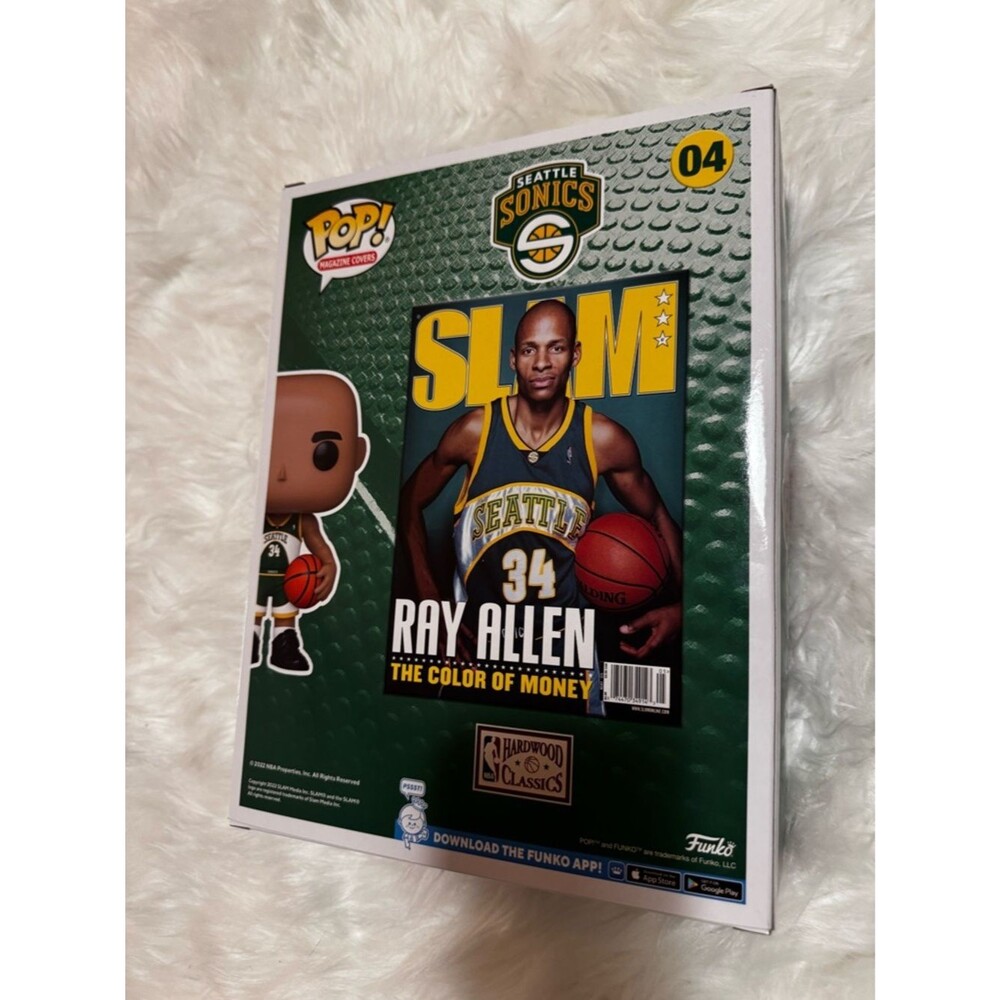 Funko Pop Magazine Covers Ray Allen #04 Seattle SuperSonics SLAM NBA Hardwood - Picture 4 of 7